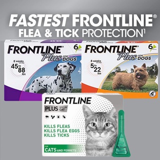 Frontline Plus for dogs cats Flea and Tick Spot Treatment(PER VIAL) LOWEST PRICE GUARANTEED