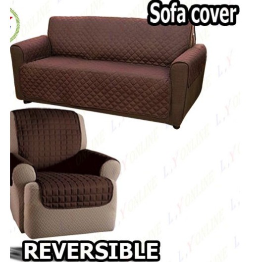 2pcs Set 1 Couch Coat Cover 1 Single Couch Sofa Seat Cover