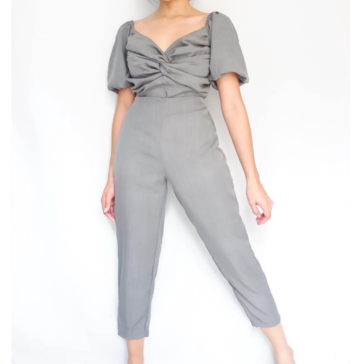 ATtrendS Maisie Top and Pants Set | crop top and trouser linen coords ...