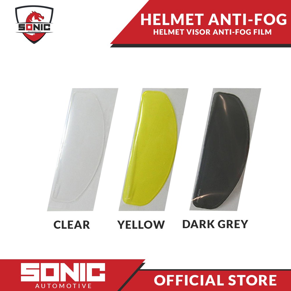 Universal Anti-fog Helmet Lens Film Visor Fog-Resistant For Motorcycles Cycling