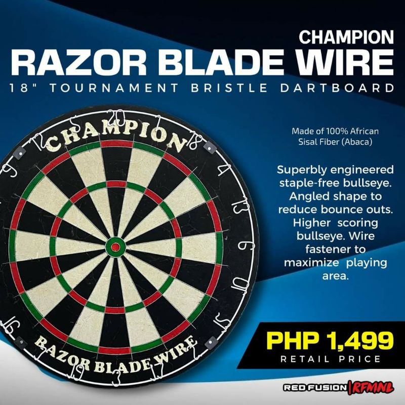Champion Razor Blade Wire Dartboard Shopee Philippines