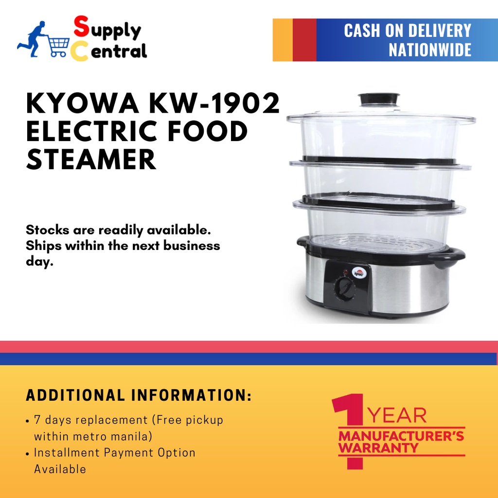 Kyowa Electric Food Steamer for Steam,Cook,ReHeat KW1902 (Supply Central) Shopee Philippines