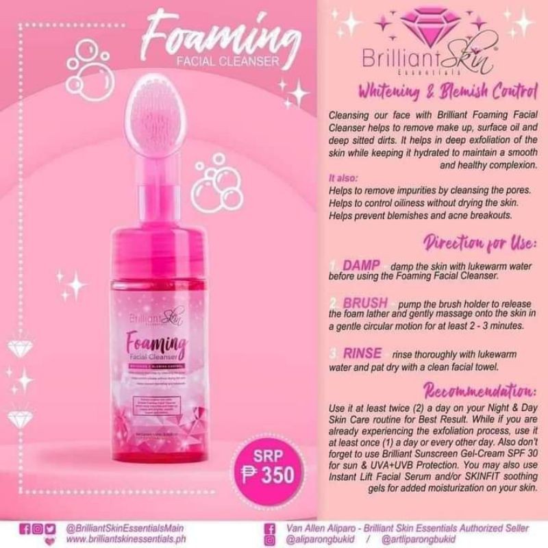brilliant facial wash