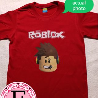 Kids Tops Boys Shirt Roblox T Shirt Full Cotton Boy Clothes Baby Child Tees Shopee Philippines - dark red shirt roblox