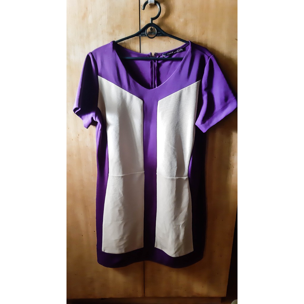 women's plus size purple dress