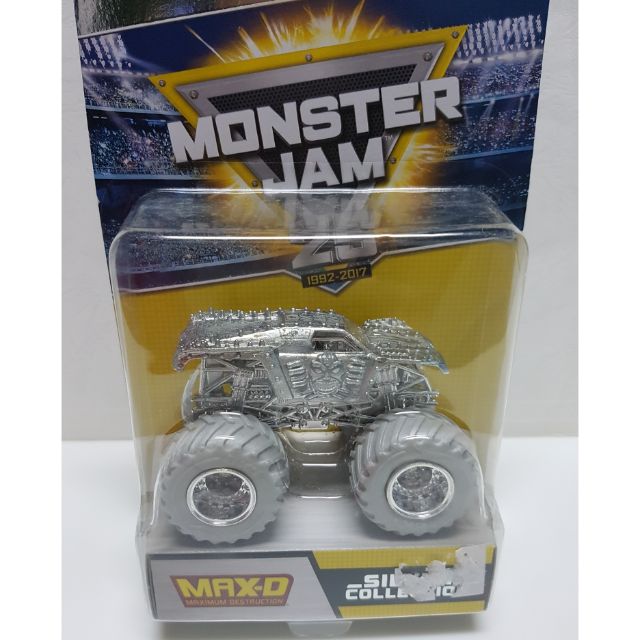 hot wheels monster jam silver collection