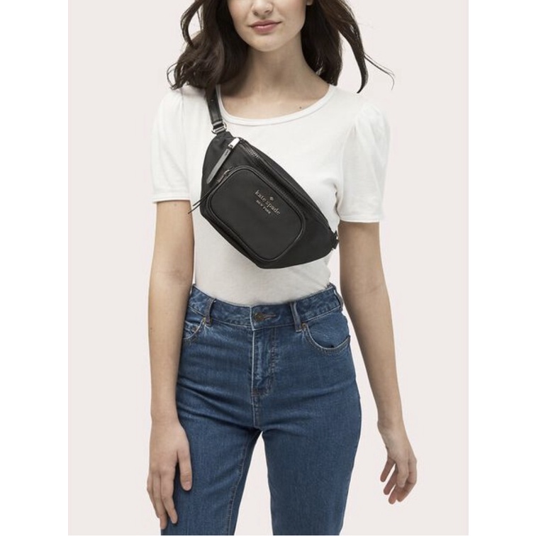Kate Spade Dorien Nylon Belt Bag - Black | Shopee Philippines