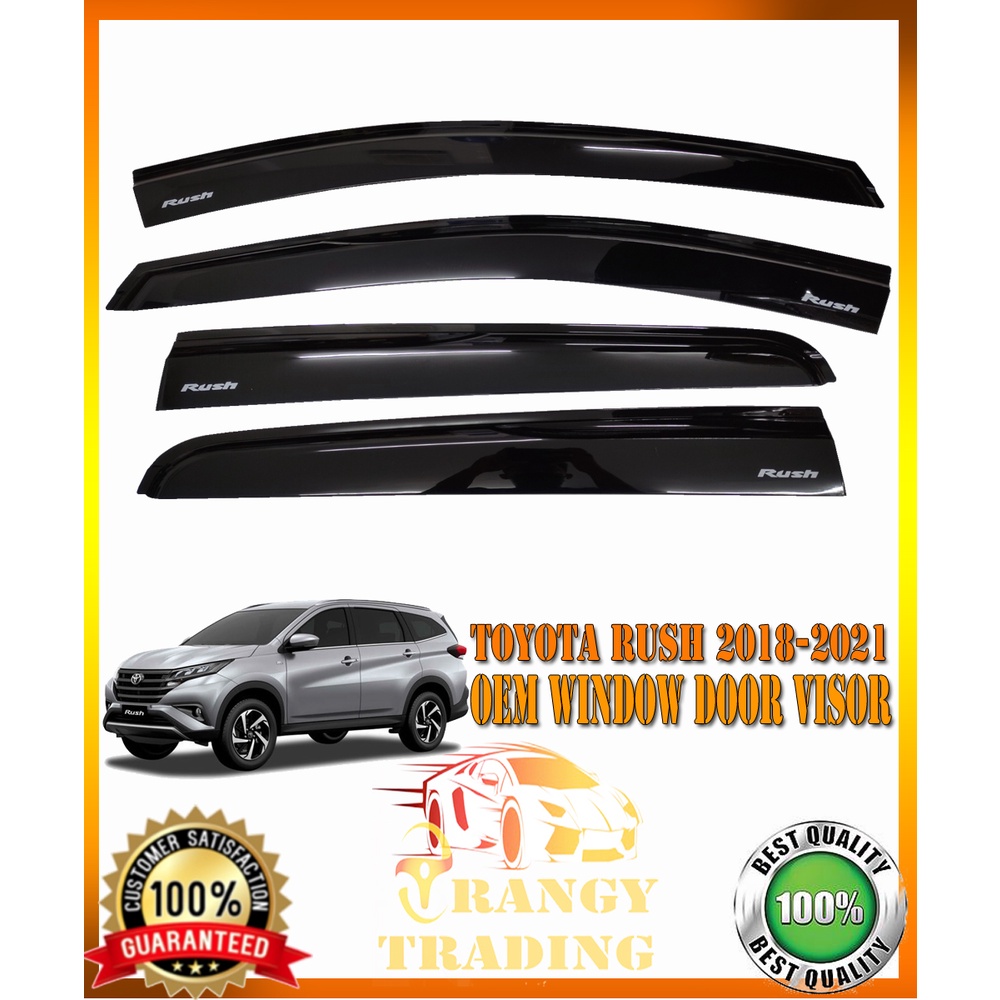 Toyota Rush 2018 to 2021 OEM Window door visor black 2019 2020 | Shopee ...