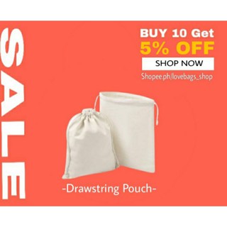 Plain Canvas Drawstring Dust bag String bag (Katsa)