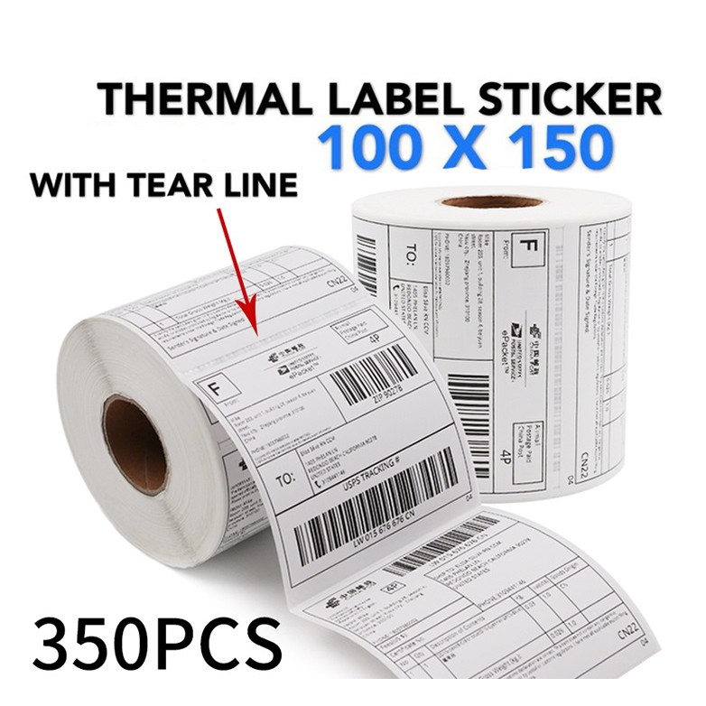 A Shopee Waybill Thermal Paper Shipping Label Courier Express Sticker Mm Shopee