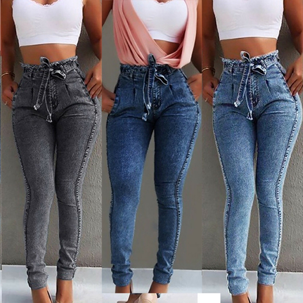 high waisted stretch jeggings