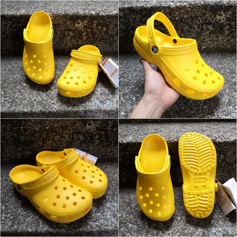 yellow crocs womens 7