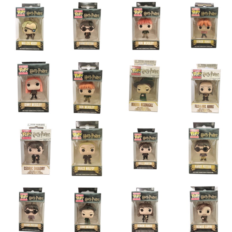 Funko Pop Movies Harry Potter Keychain Hermione Malfoy Neville Remus ...