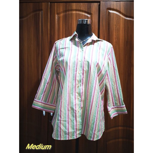 Ukay Ukay Polo Blouse With Tag Shopee Philippines