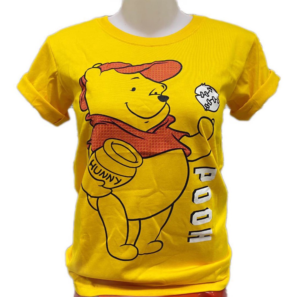 Honey pooh cartoon character t-shirt unisex1 | Shopee Philippines