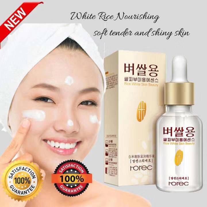 authentic rorec white rice serum