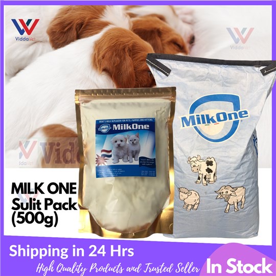 （Hot sale）Imported MILK ONE 500 grams Sulit Pack Goat's Milk Replacer for pet puppies puppy cats dog