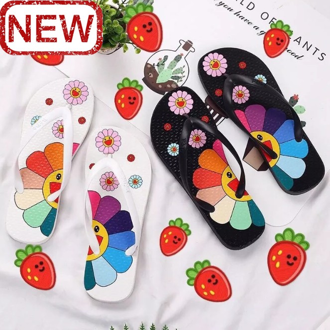 sunflower flip flops