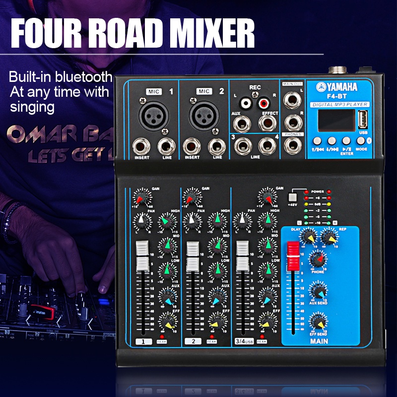 Yamaha 4 Channel Audio Mixer With USB Bluetooth Sound Mixer F4 Shopee