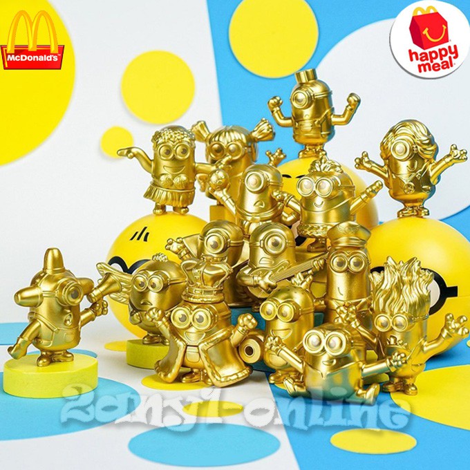 Mcdo Happy Meal Gold Minions Rise Of Gru Wave 1 21 Sold Per Piece Shopee Philippines