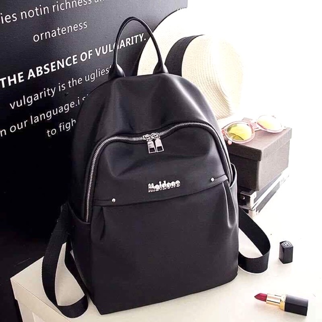 stylish black backpack