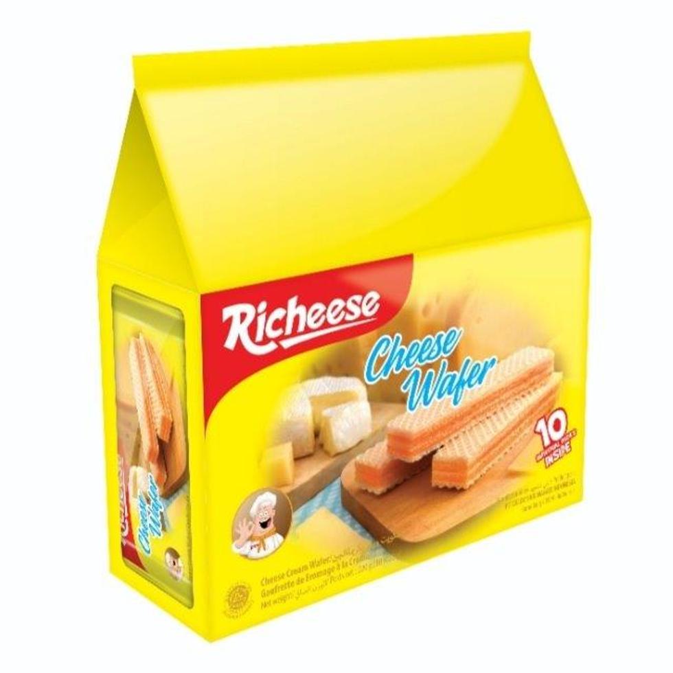 Richeese Cream Wafer Cheese 22gx10s Shopee Philippines
