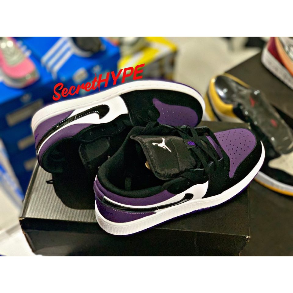 jordan 1 court purple low