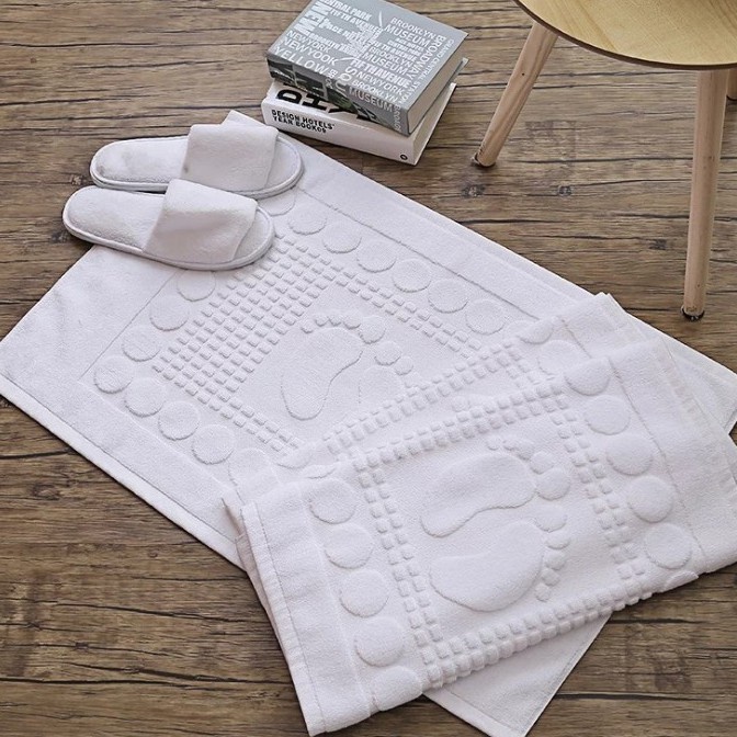 Hotel Bath Linen Embossed Bath Foot Towel B203 (50cm*80cm) Shopee Philippines