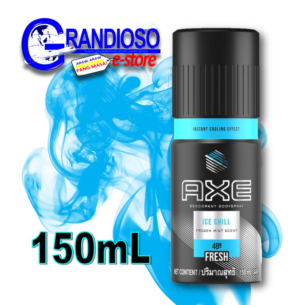 Ontslag Aftrekken De layout Axe Deodorant Body Spray Ice Chill Fresh 150mL | Frozen Mint scent (US) |  Shopee Philippines