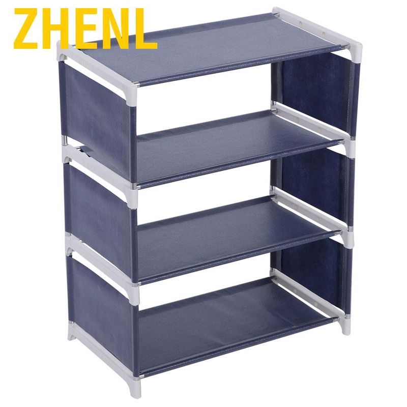 Zhenl 4 Layer Simple Plastic Shoe Rack 8 Pairs Shoes Tower Shelf Storage Organizer Stand Shopee Philippines