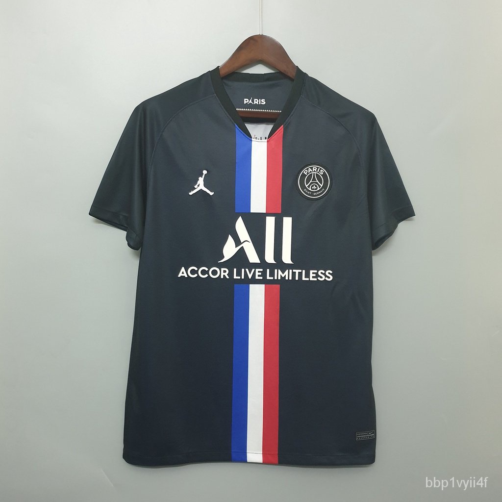 2019 2020 PSG 3rd Kit 19/20 Paris Saint Germain Football jersey BLACK ...