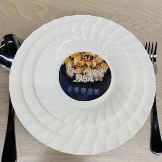 Plastic round dishes, plastic dishes plastic plate microwave suitable