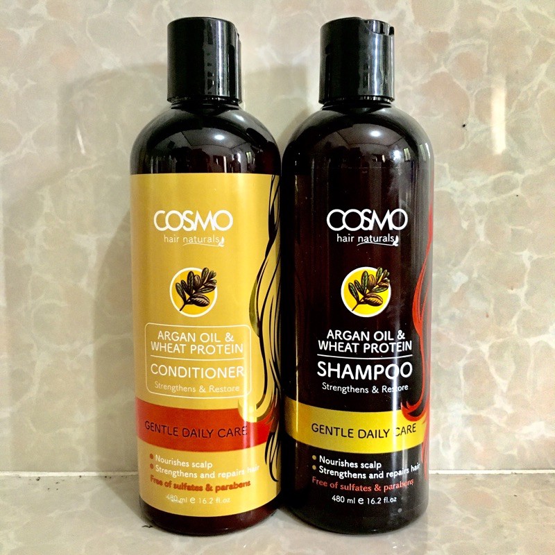 COSMO hair naturals Argan Oil & Wheat Protein Shampoo ...