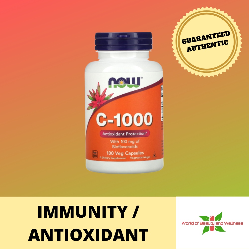 NOW C-1000 - Vitamin C 1000mg (100 capsules/ bottle) | Shopee Philippines