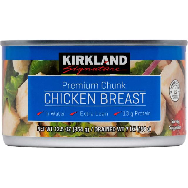 Kirkland Signature Premium Chunk Chicken Breast Packed in Water, 12.5 Oz (354 g) Shopee