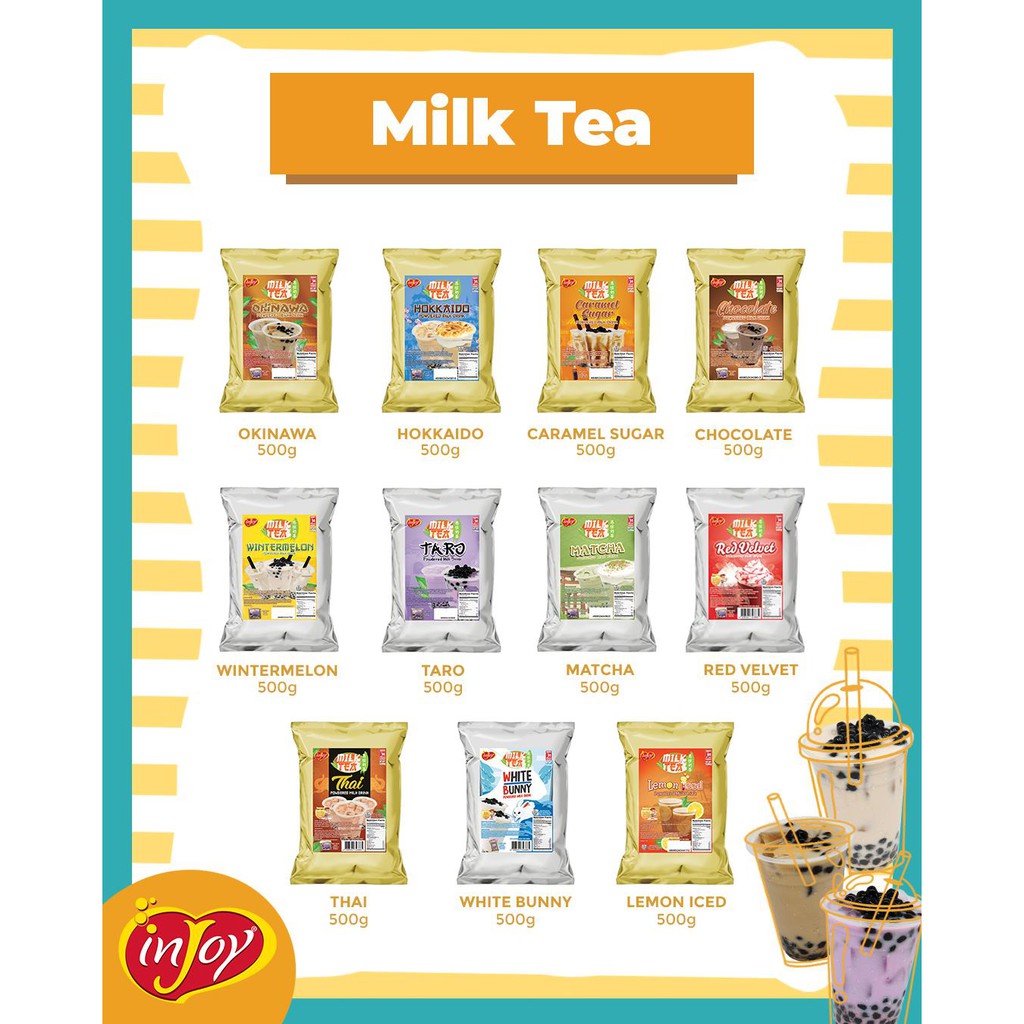 Injoy Milk Tea Products Expiry August 2022 Shopee Philippines