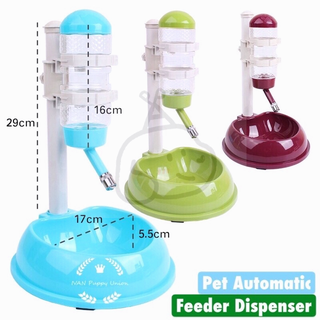 Dog Feeder and Drinker Pet Automatic Food Feeder 2 in 1 Water Drinker Dispenser Water Feeder Bottle #6