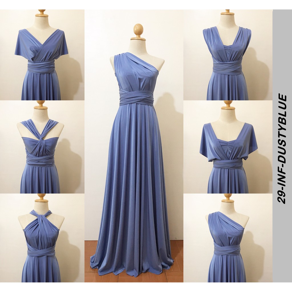 infinity dress blue