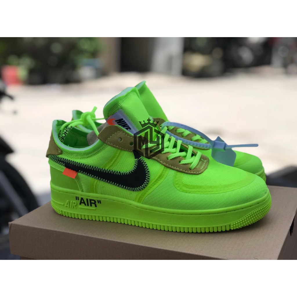 off white air force 1 green