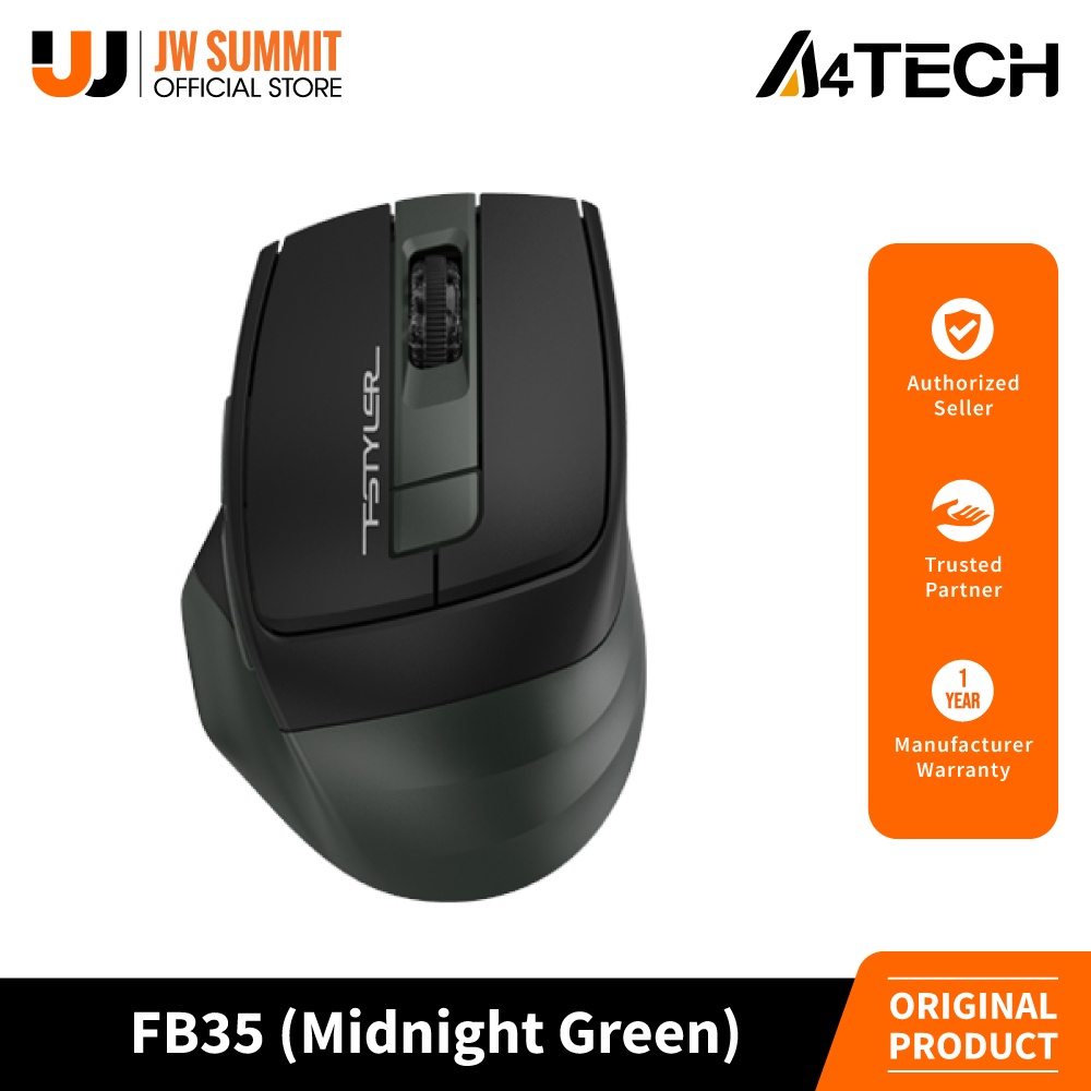 A4Tech Fstyler FB35 2.4GHz Bluetooth Wireless Mouse | Shopee Philippines