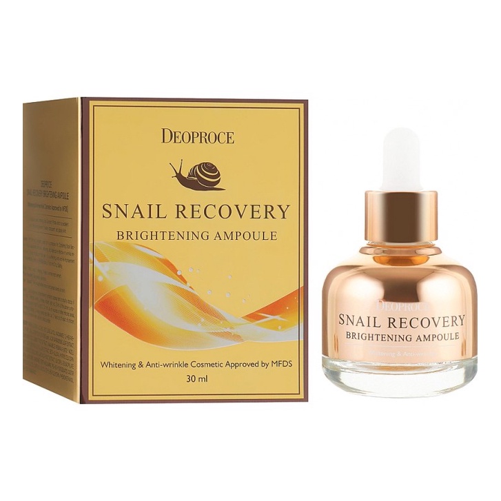 Deoproce Snail Recovery Brightening Ampoule 30ml | Shopee Philippines