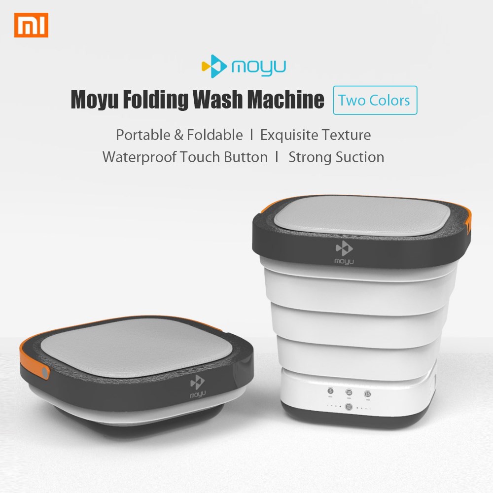 New Ready Stock Xiaomi Youpin Moyu Folding Wash Machine Mini Portable