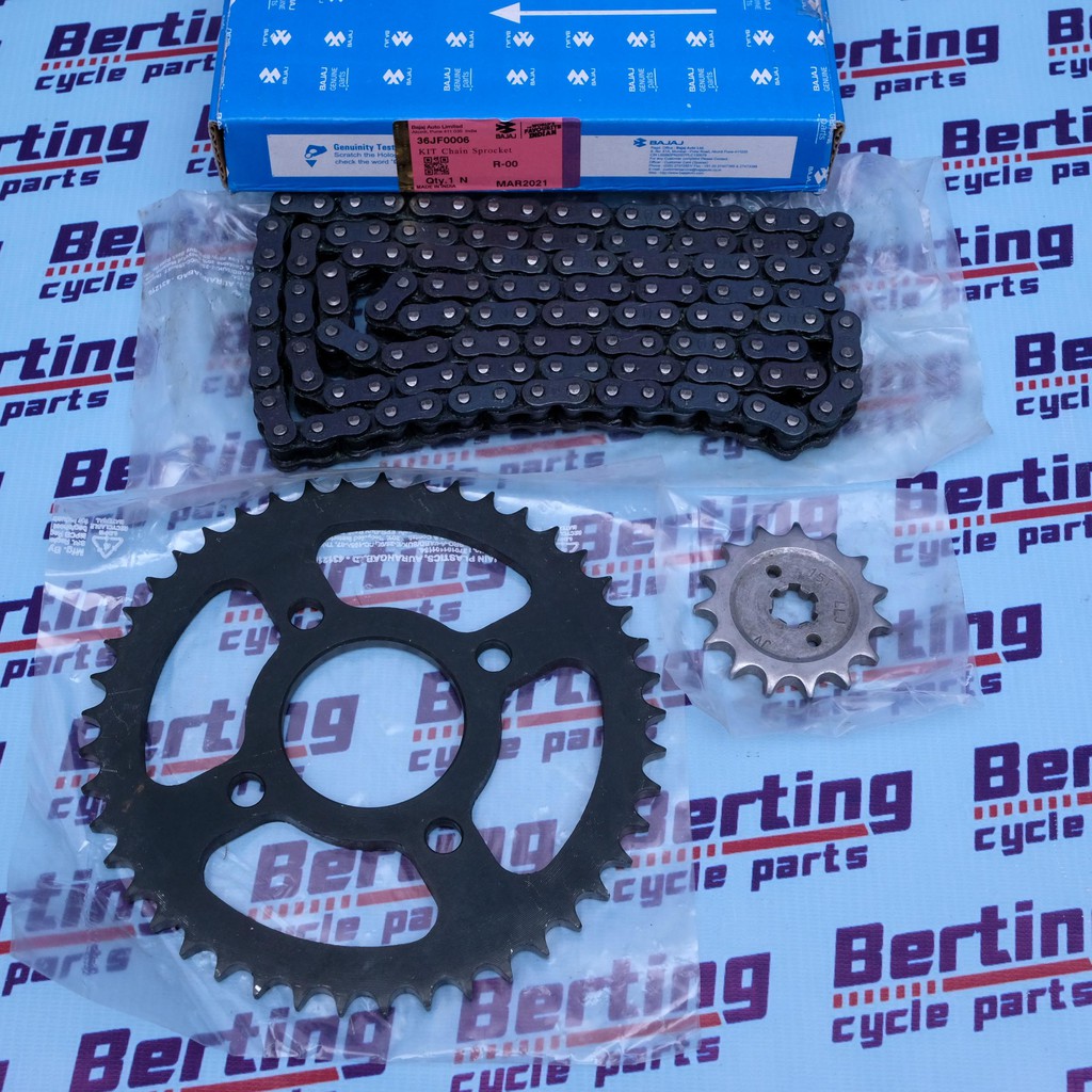 Rouser 150NS 160NS Chain Sprocket Set Oring Type 15T 45T 428 Genuine