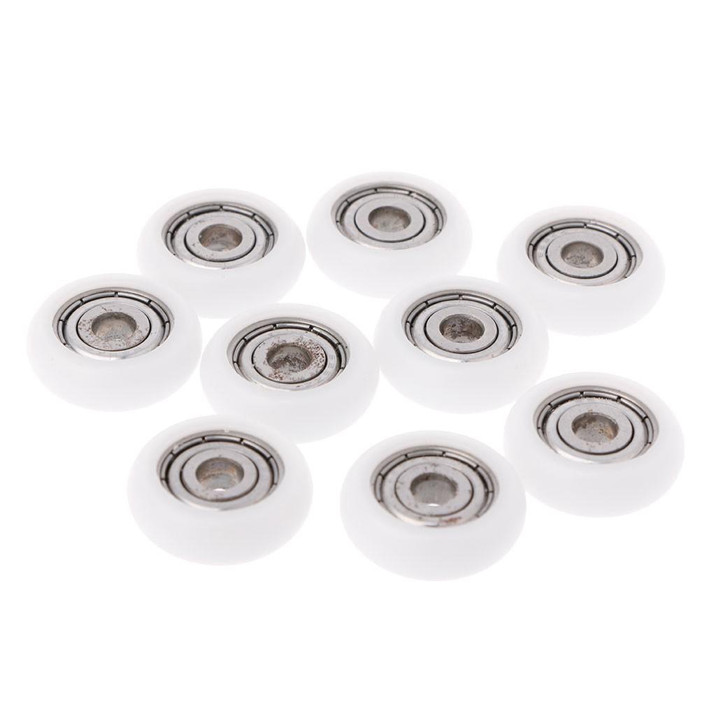 10x 608ZZ Mini Steel Double Shielded Flanged Ball Bearing For 3D Printer Parts