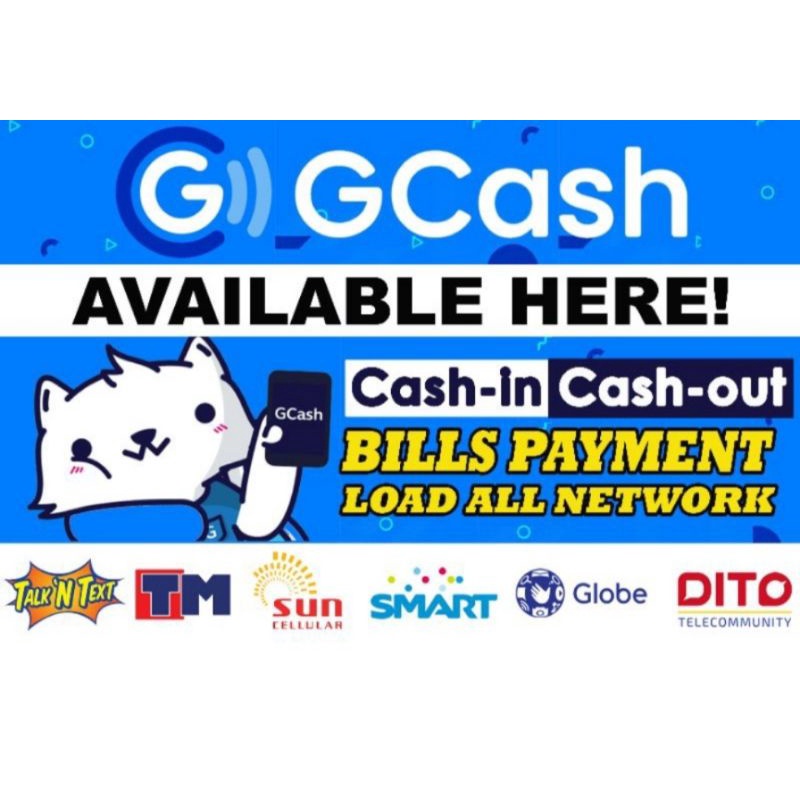 G CASH TARPAULIN GCASH TARPOLIN | Shopee Philippines