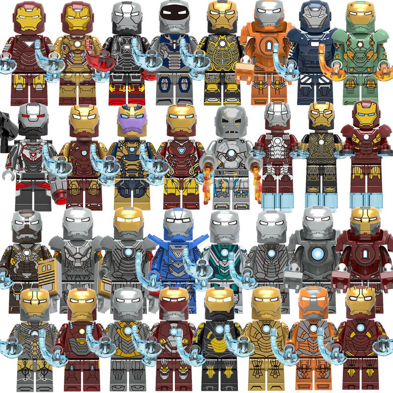 all lego iron man minifigures