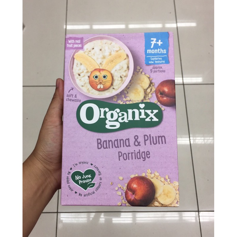 organix banana & plum porridge