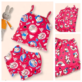Spot Goods▲[1-10 years old] Fiona Spaghetti and Short Ruffles for Baby Kids Girls | MYFASHIONSHOP #1