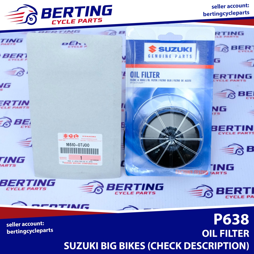 SGP OIL FILTER Suzuki Big Bike Genuine GSX 600 750 1000 Katana Hayabusa