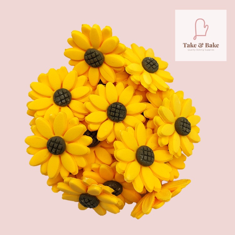 Sunflower In Canister Edible Cake Topper Shopee Philippines